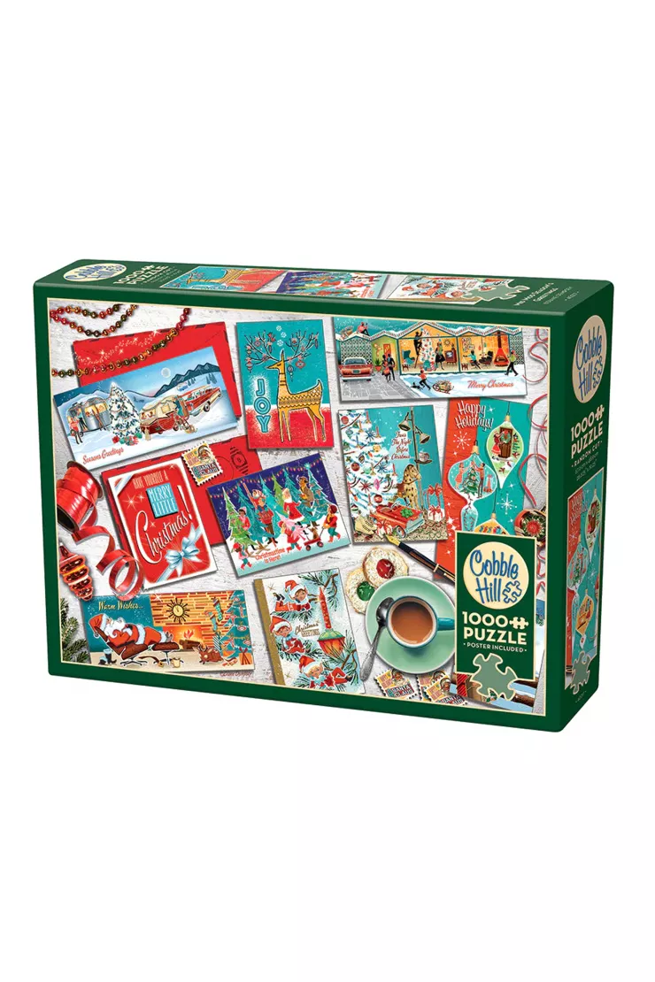 Puzzle 1000 el. Kartki świąteczne