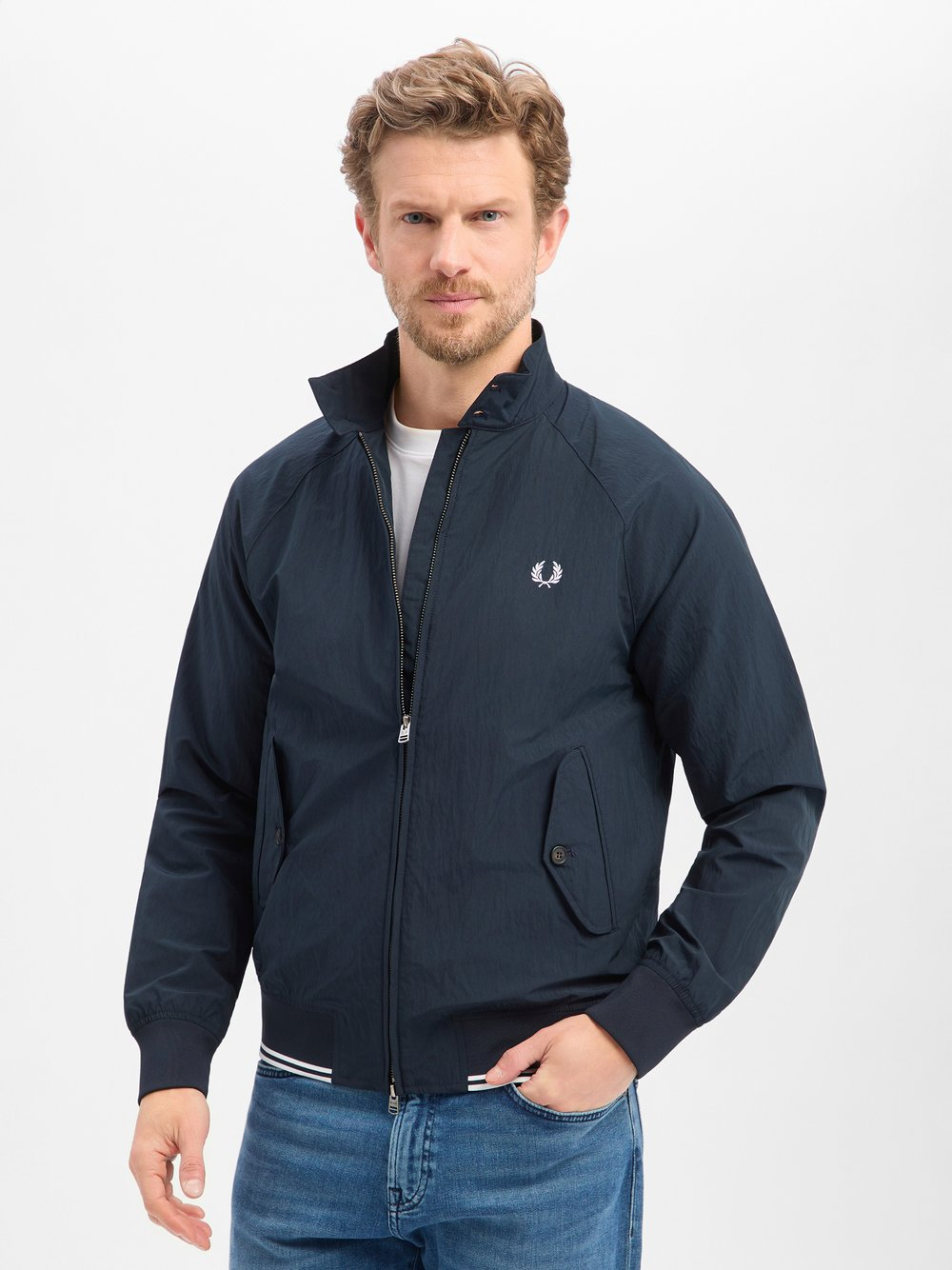 Fred Perry Męska kurtka przejściowa Mężczyźni niebieski, L