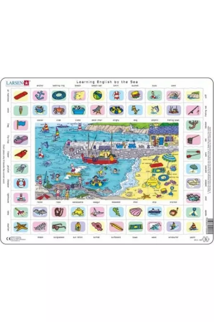 Puzzle 70 el. Nauka angielskiego Nad morzem
