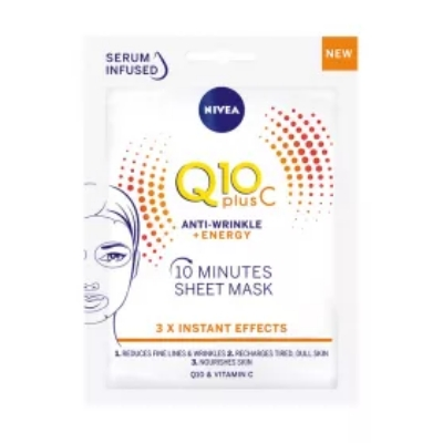 Nivea Q10 Energy 10minutowa maska w płachcie 1szt