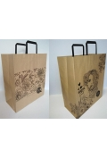 Torebka Kraft 380x320 XL kwiaty mix