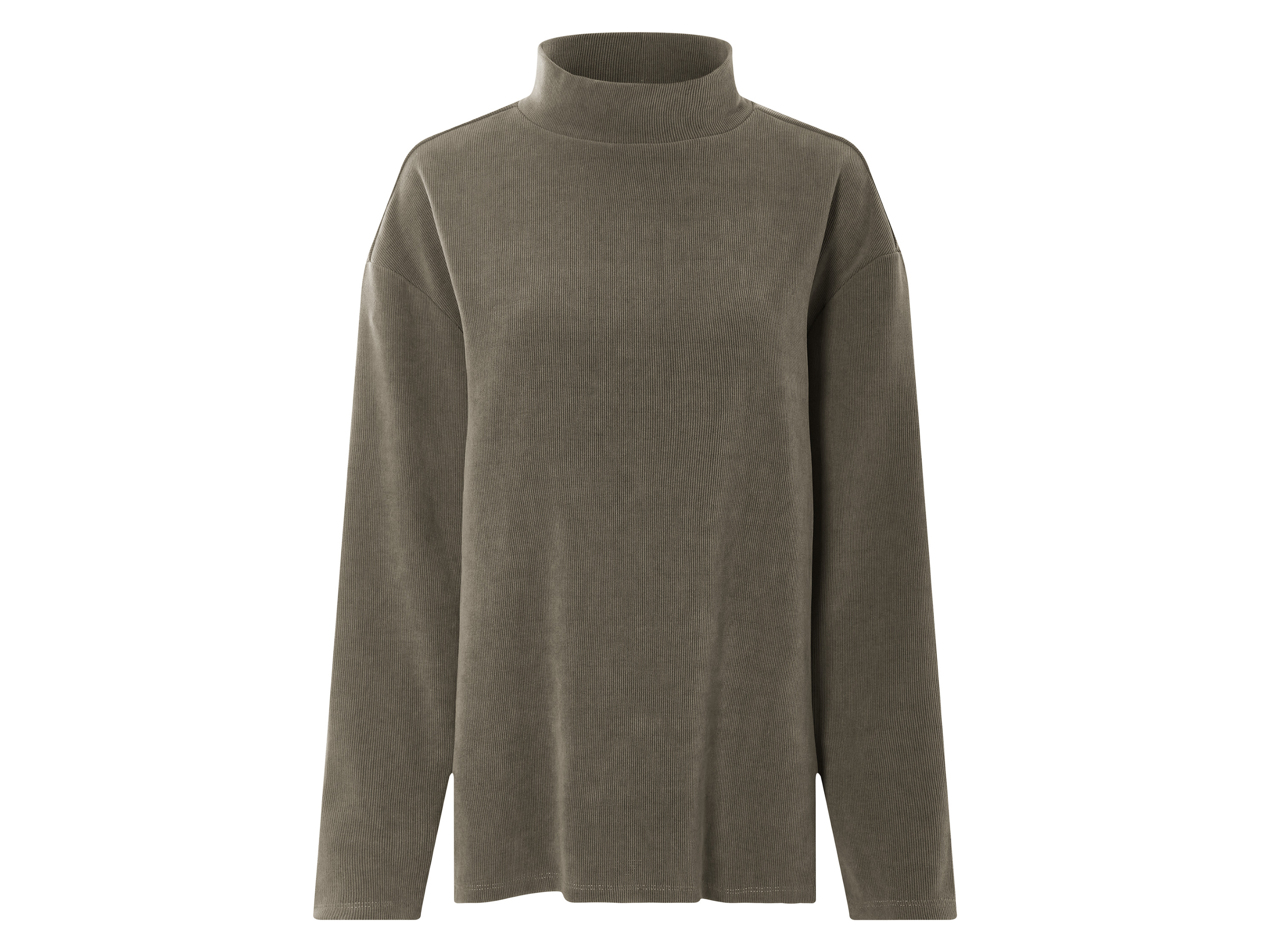 esmara® Bluza damska o wyglądzie sztruksu (Khaki, XL(48/50))