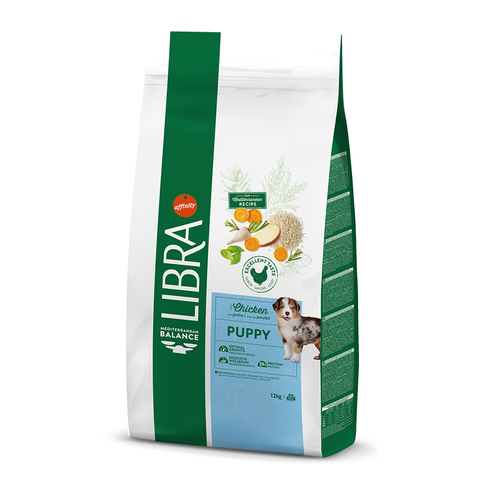 15% taniej! Libra, karma sucha, 2 x 12 kg / 2 x 14 kg - Puppy, kurczak, 2 x 12 kg
