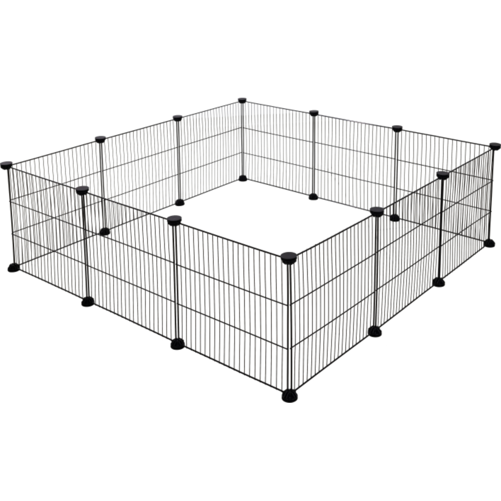 Kerbl Pet wybieg dla małych zwierząt - 12 elementów z siatki, 35 x 35 cm