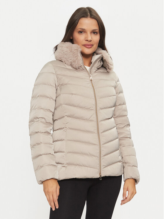 Geox Kurtka puchowa Calithe W4626T T3122 F5025 Beżowy Regular Fit