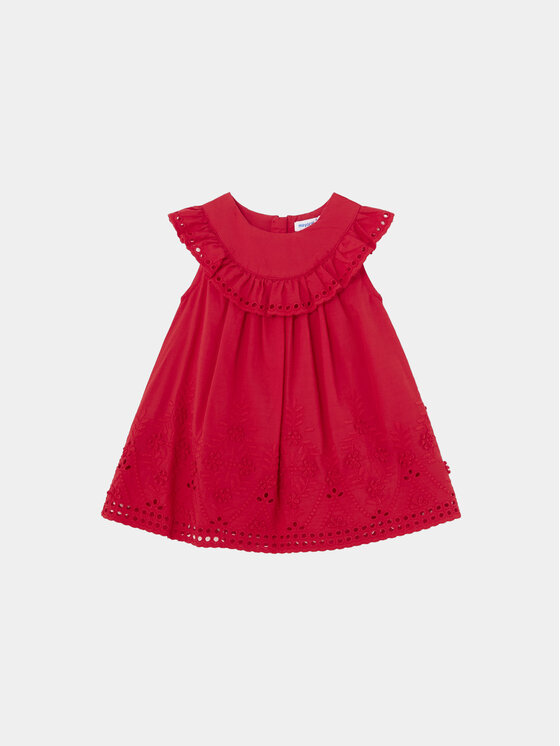 Mayoral Sukienka letnia 1915 Czerwony Regular Fit