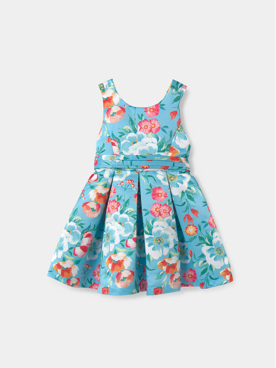 Abel & Lula Sukienka elegancka 5063 Niebieski Regular Fit