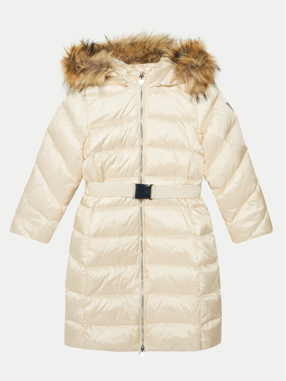 Guess Kurtka zimowa J4BL18 WGL50 Écru Regular Fit