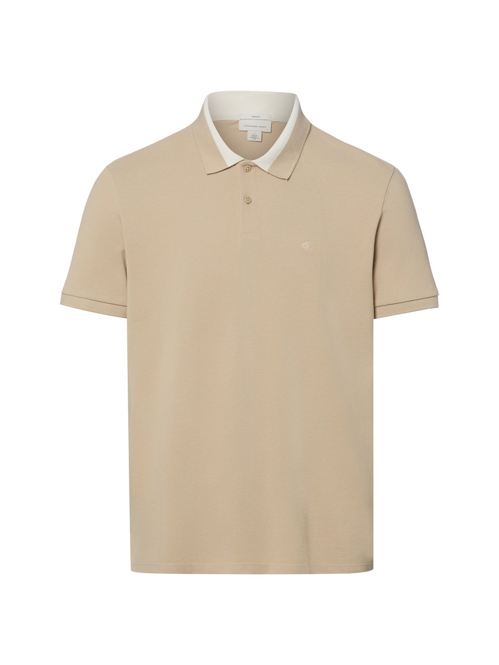 Calvin Klein Jeans Męska koszulka polo Mężczyźni Bawełna (100%) brązowy, S