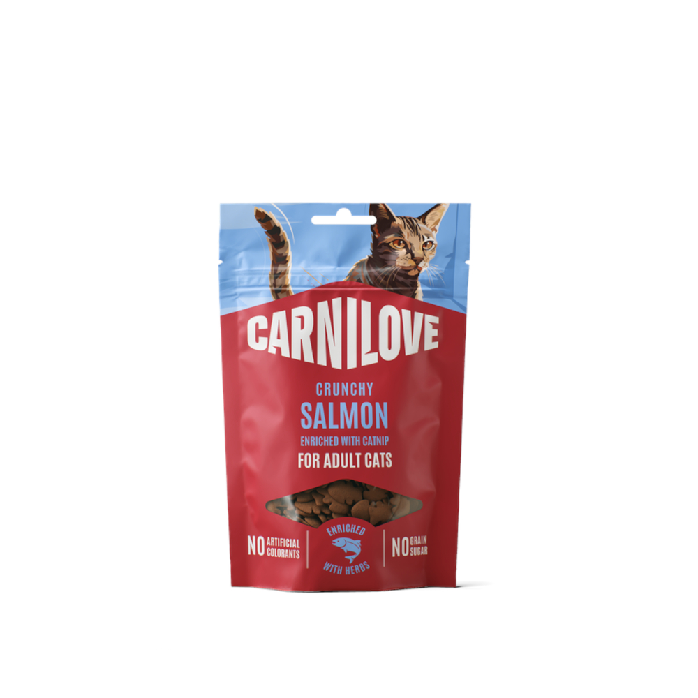 Carnilove Cat Crunchy Snack - Łosoś z kocimiętką, 2 x 50 g