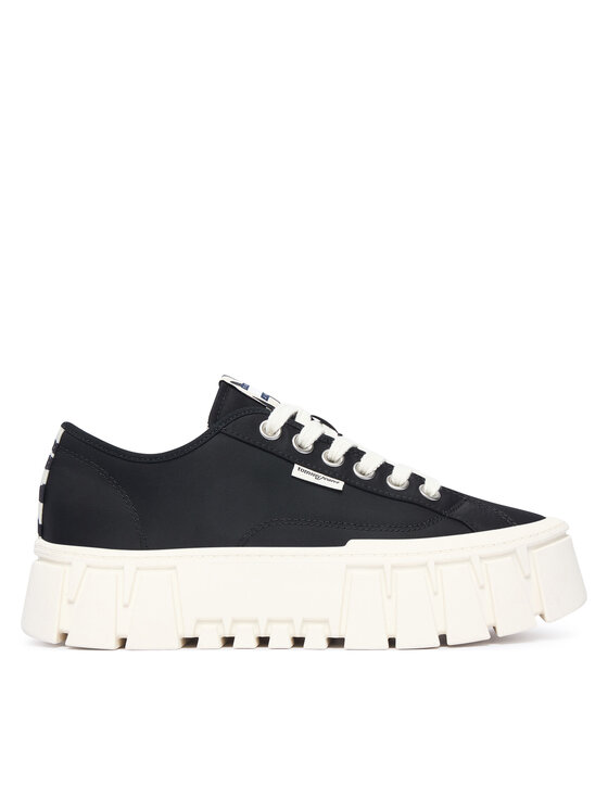 Tommy Jeans Sneakersy Tj Platform Sneaker Zebra EN0EN03070 Czarny