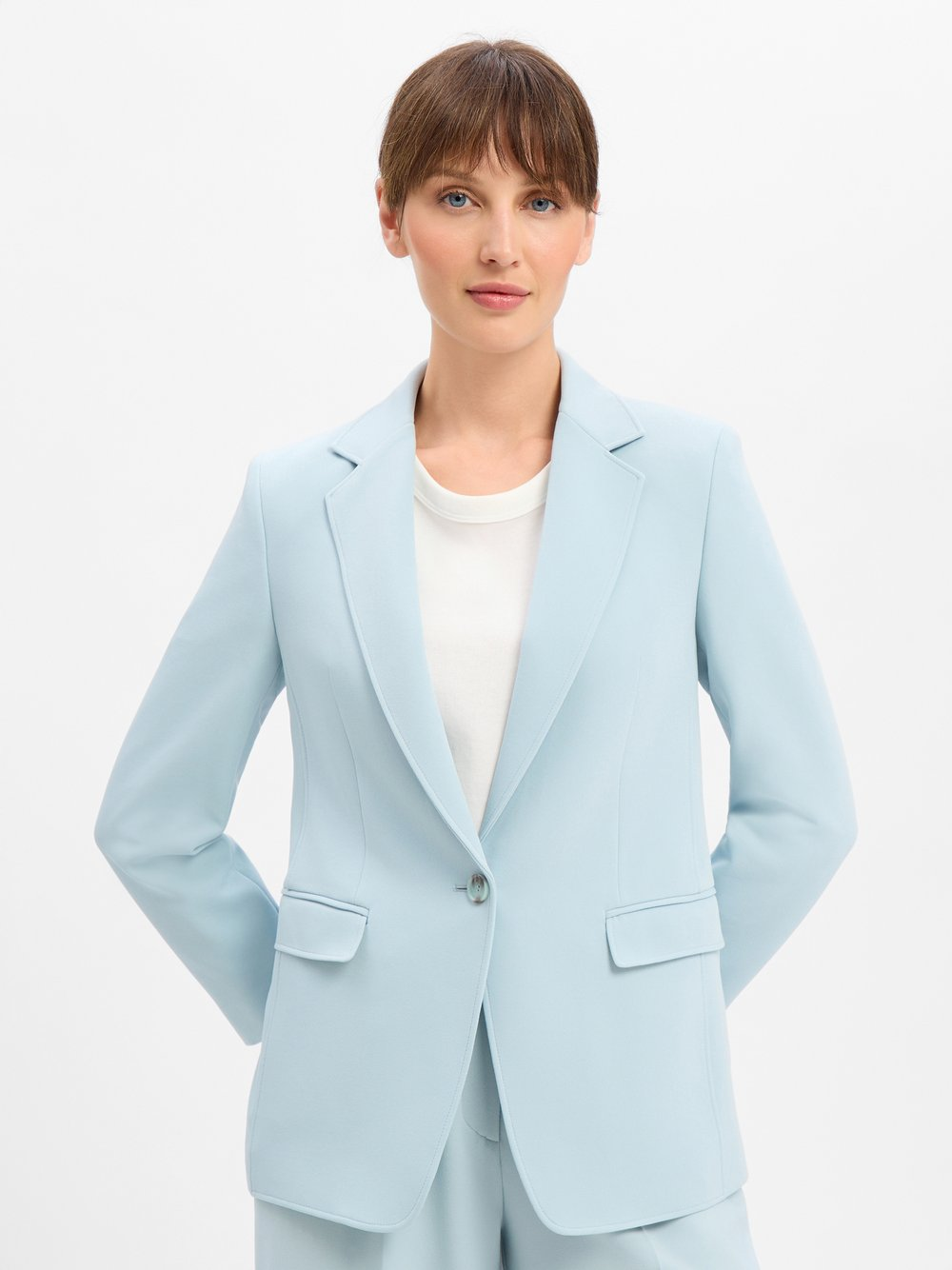 BOSS Orange Długi blezer damski - C_Jabla3 Kobiety zielony, 40