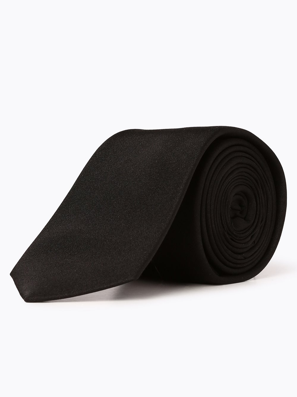 Finshley & Harding Krawat jedwabny męski Mężczyźni Jedwab czarny, ONE SIZE