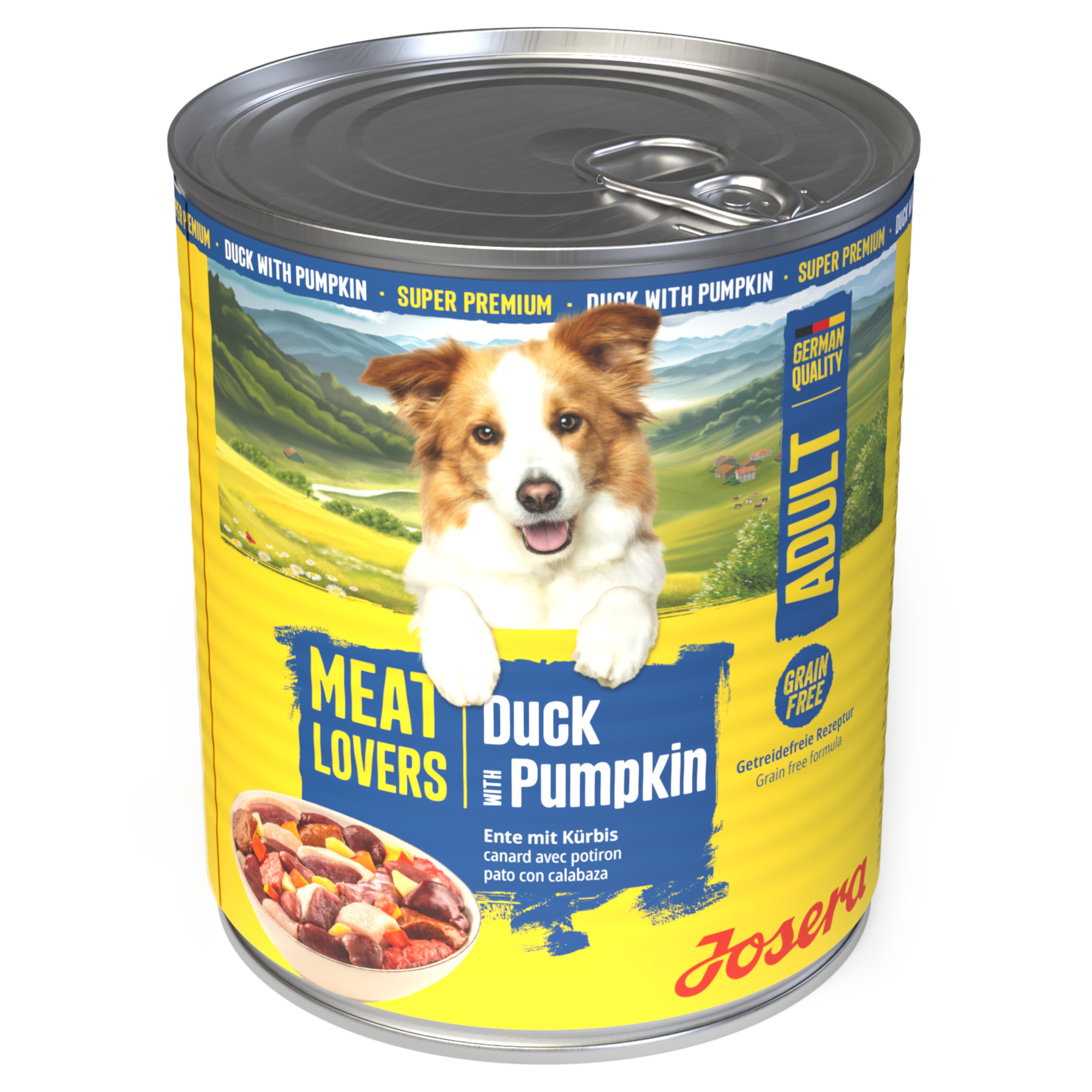 Megapakiet Josera Meatlovers Menu, 24 x 800 g - Kaczka i dynia