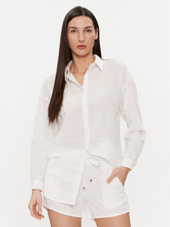Maaji Koszula Larissa PT2075CLS004 Biały Relaxed Fit