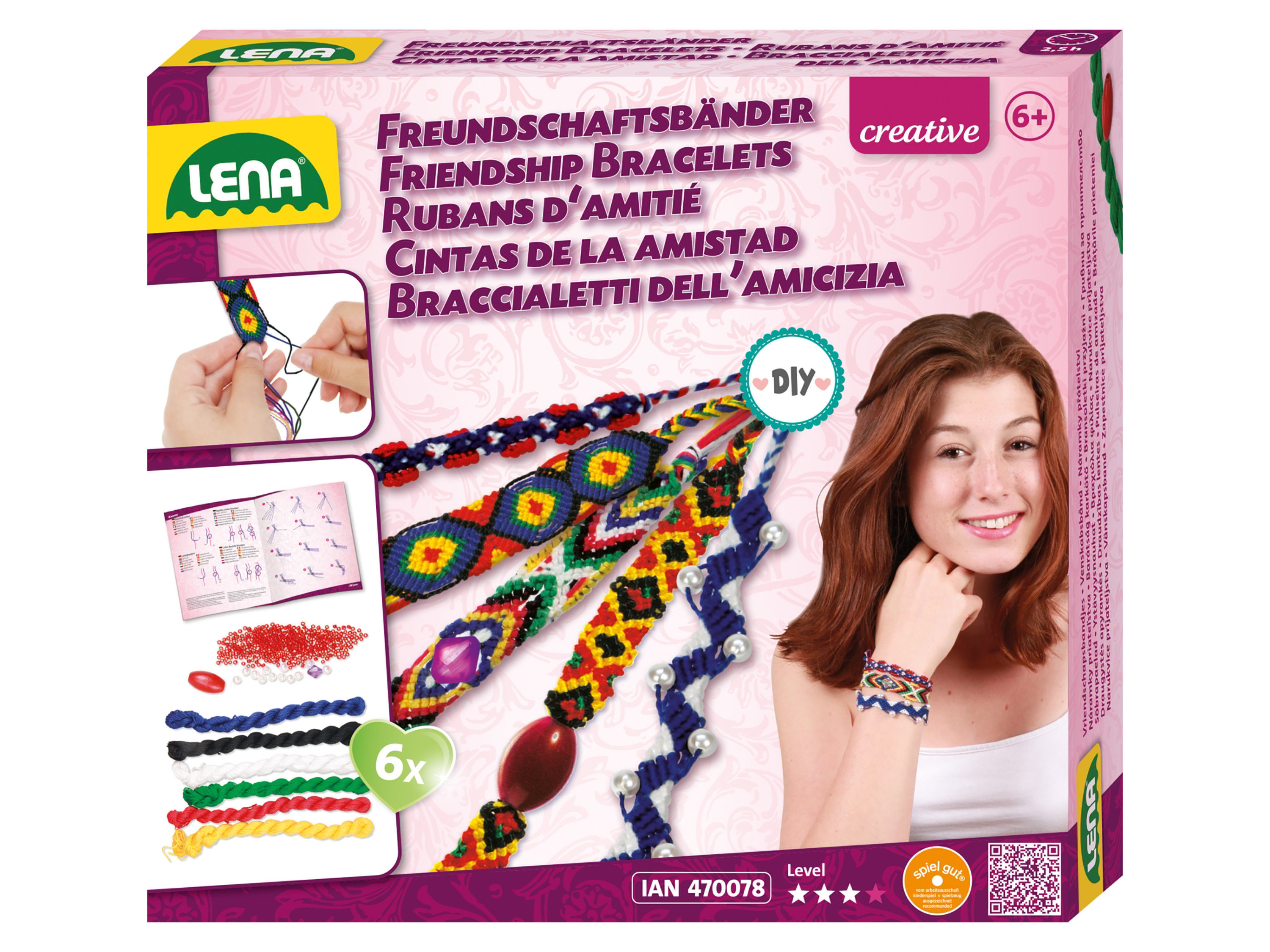 LENA Zestaw kreatywny (Bransoletki przyjaźni)