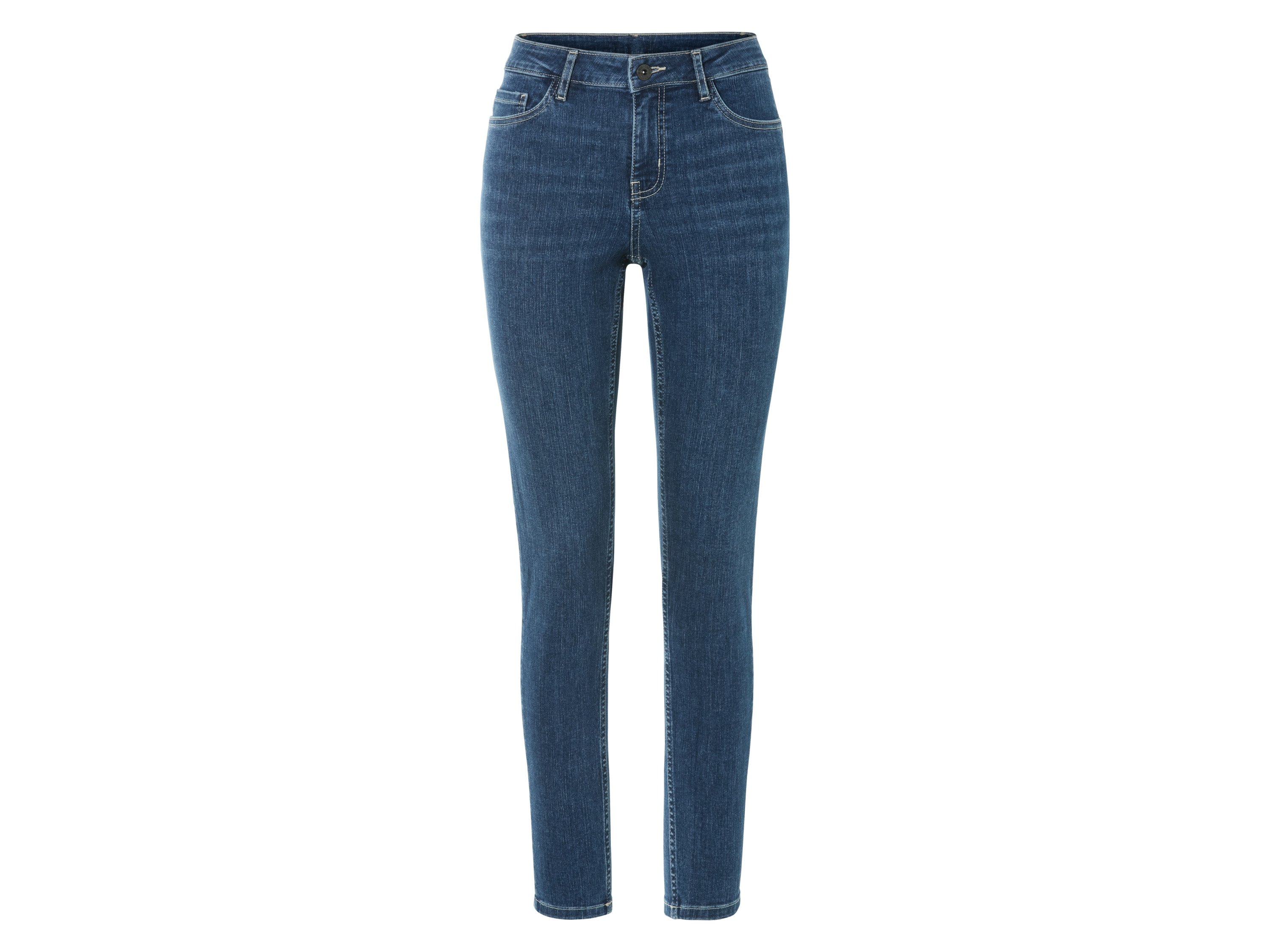 esmara® Jeansy damskie super skinny fit push-up (Niebieski, 36)