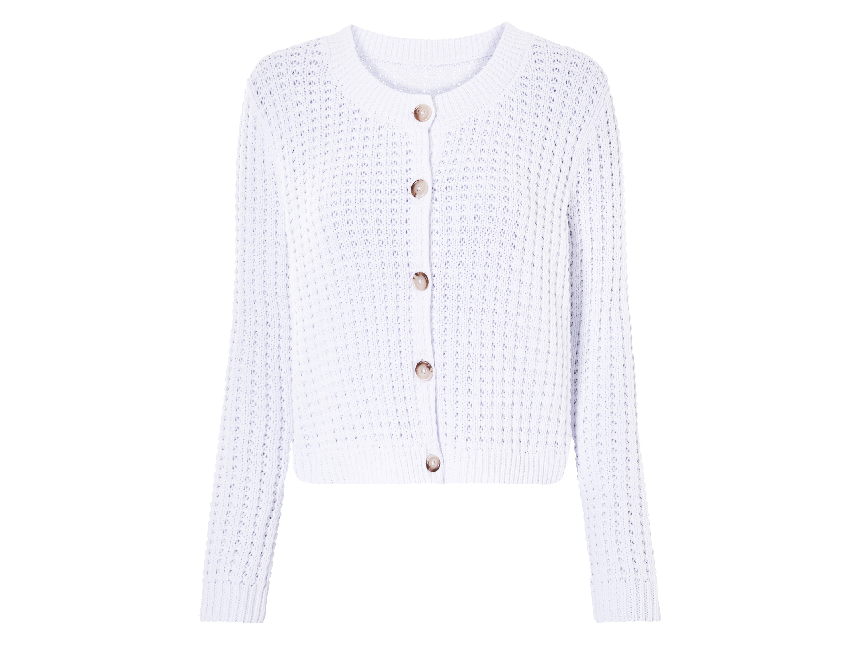 esmara® Kardigan damski z bawełny (Biały, XS (32/34))
