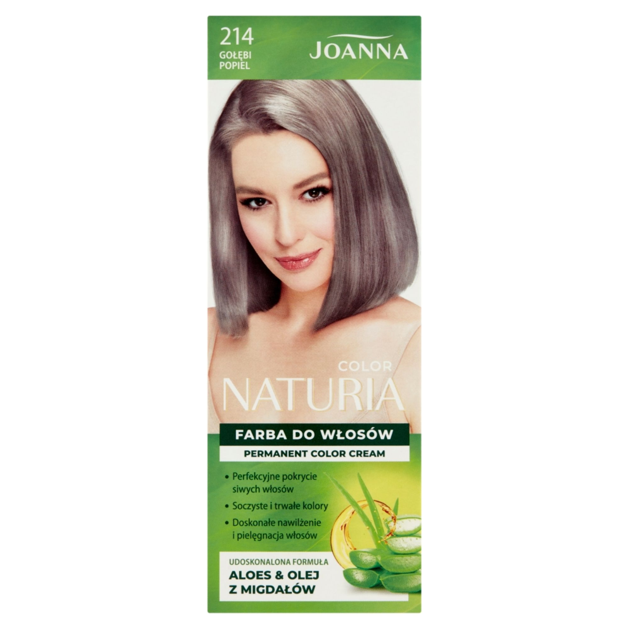 Joanna Naturia Color farba do włosów Gołębi Popiel (214)