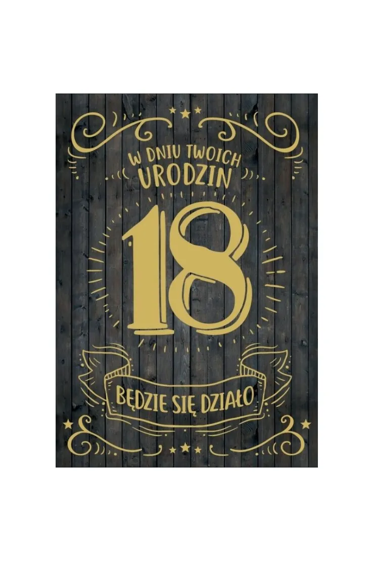 Karnet B6 Urodziny 18 PR-102