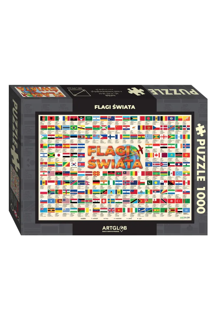 Puzzle 1000 el. Flagi świata