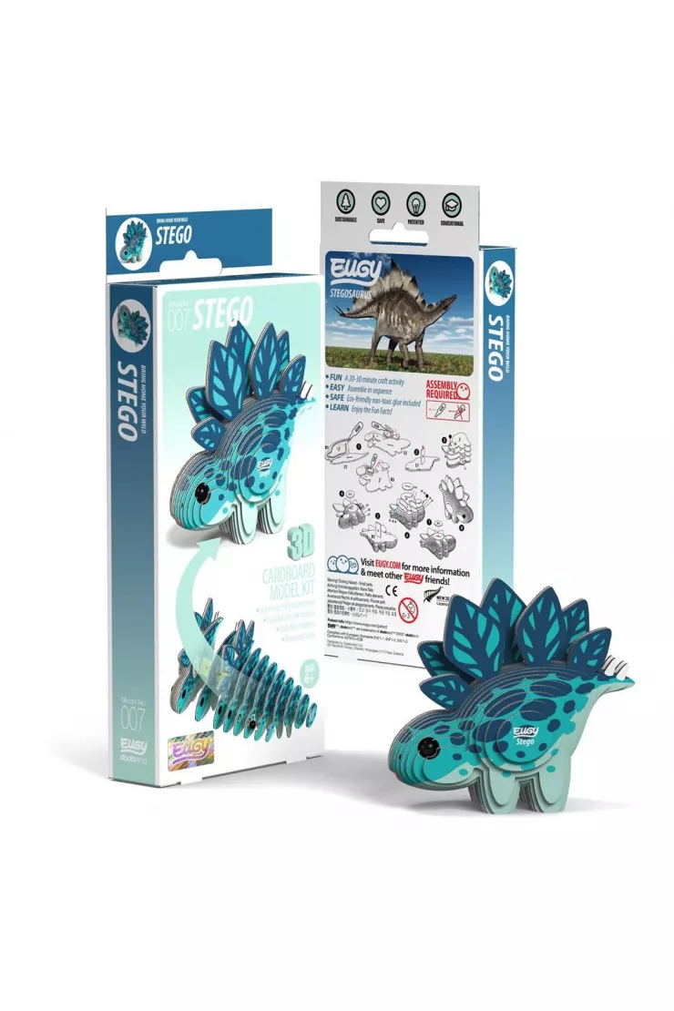 Dinozaur Stego Eugy. Eko Układanka 3D