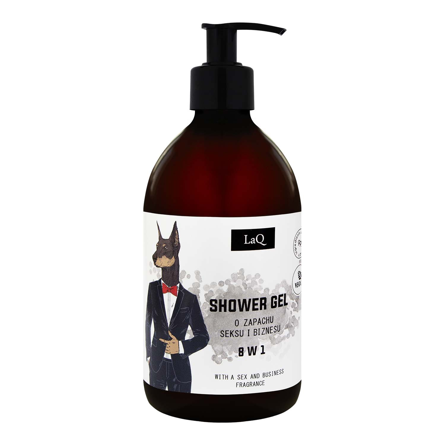 LAQ żel pod prysznic Doberman 8W1 500ml