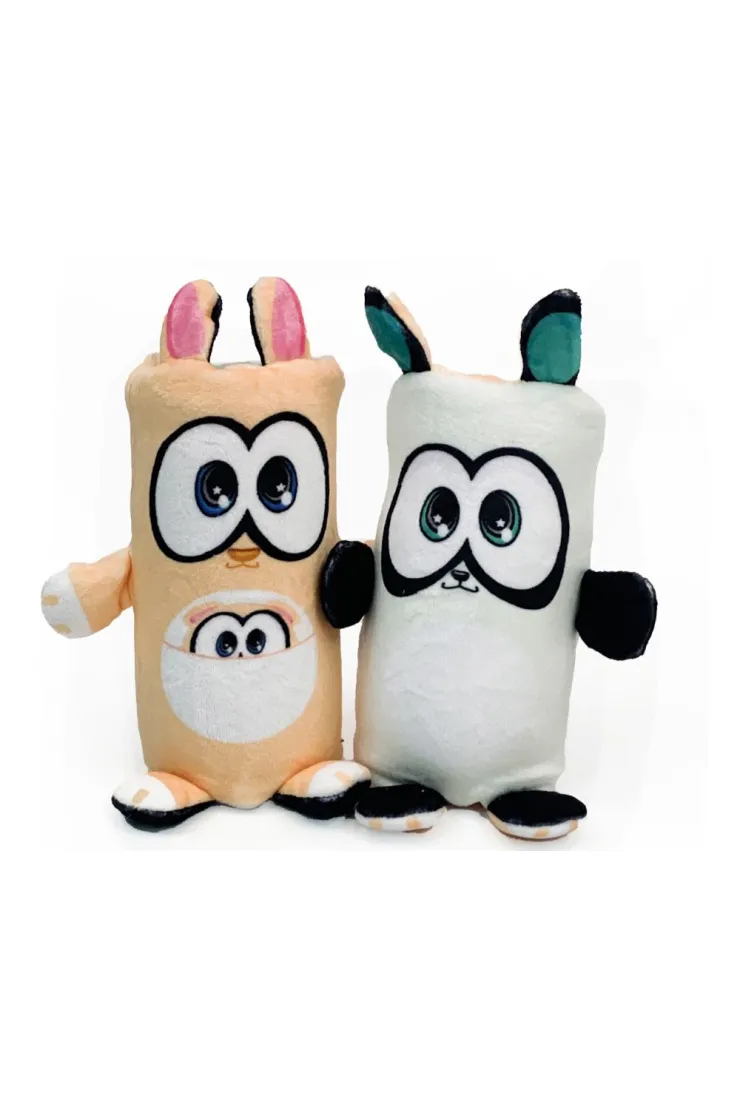 Dublusie – dwustronne Maskotki - kangur/panda