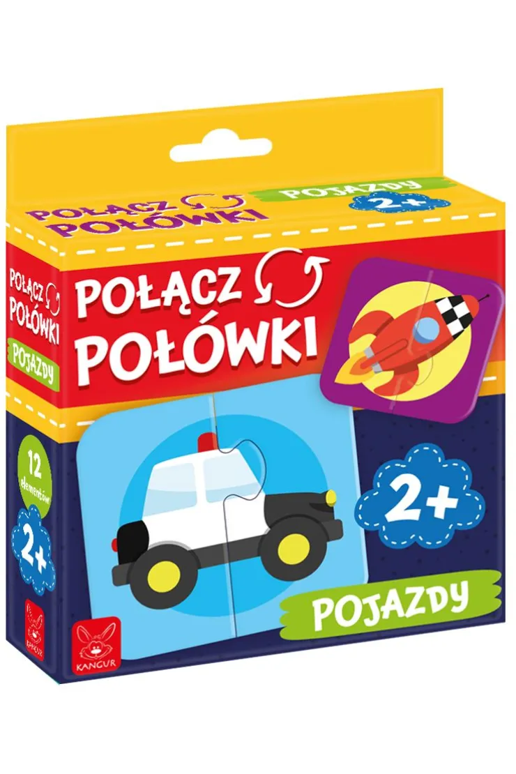 Połącz połówki. Pojazdy