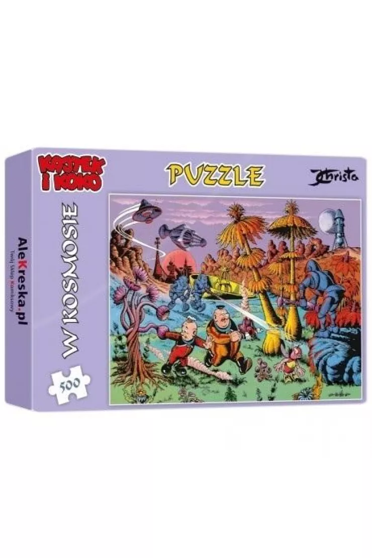 Puzzle 500 el. Kajtek i Koko w kosmosie