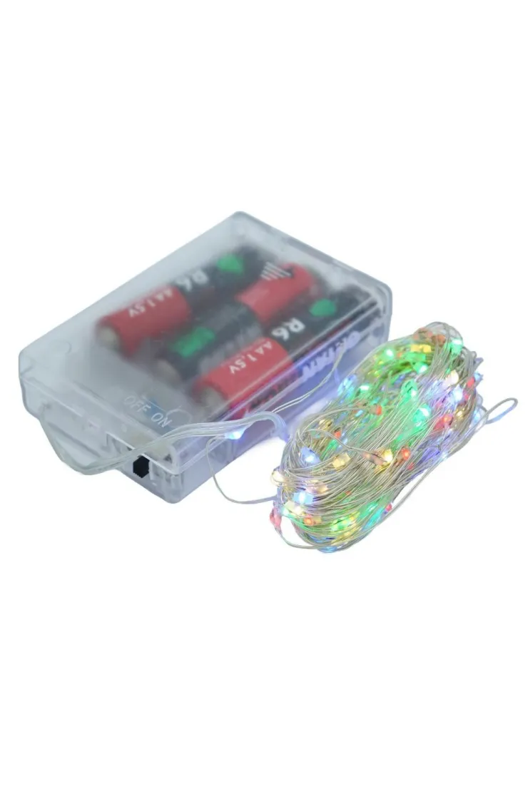 Łańcuch świetlny LED kolorowy 10m