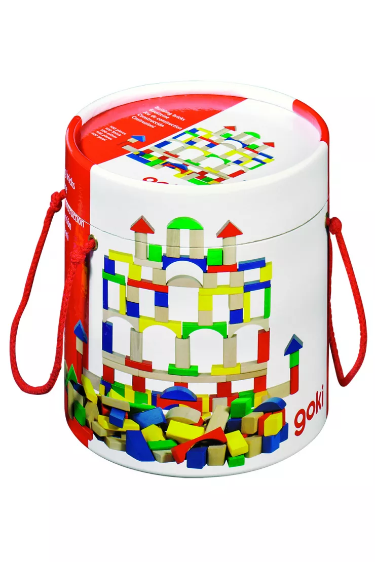  Klocki 100 elementów w wiaderku