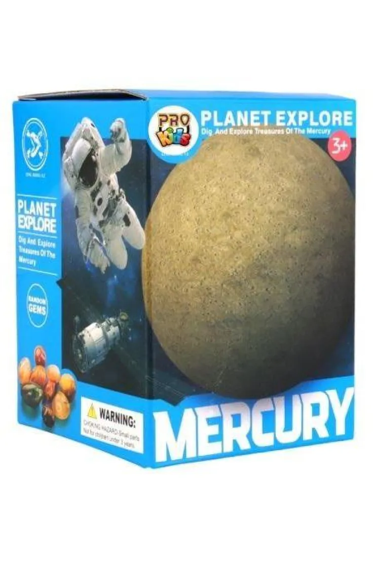 Wykopaliska minerałów planeta Merkury
