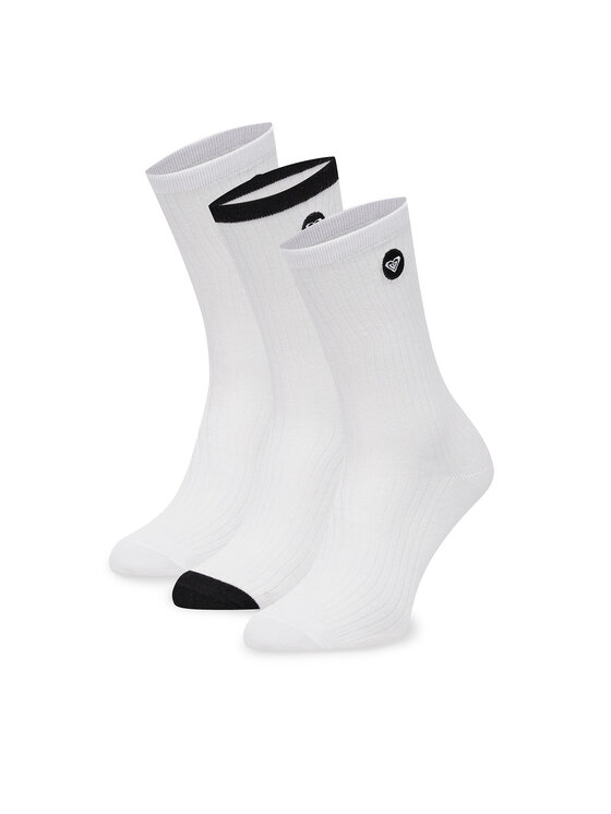 Roxy Skarpety długie AS_ROXY_02W_SS25 (3-PACK) Biały