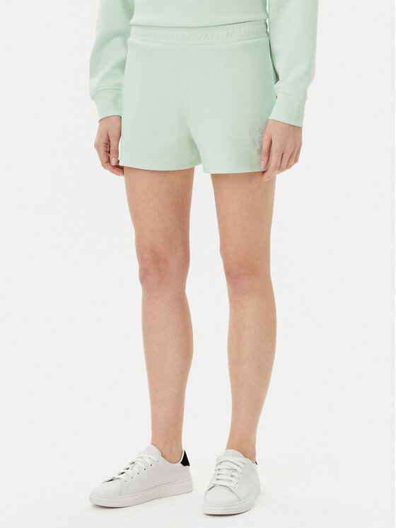 Guess Szorty sportowe V5GD19 KC3D2 Zielony Relaxed Fit