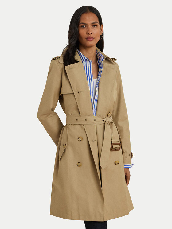 LAUREN RALPH LAUREN Trencz 297967122002 Beżowy Regular Fit