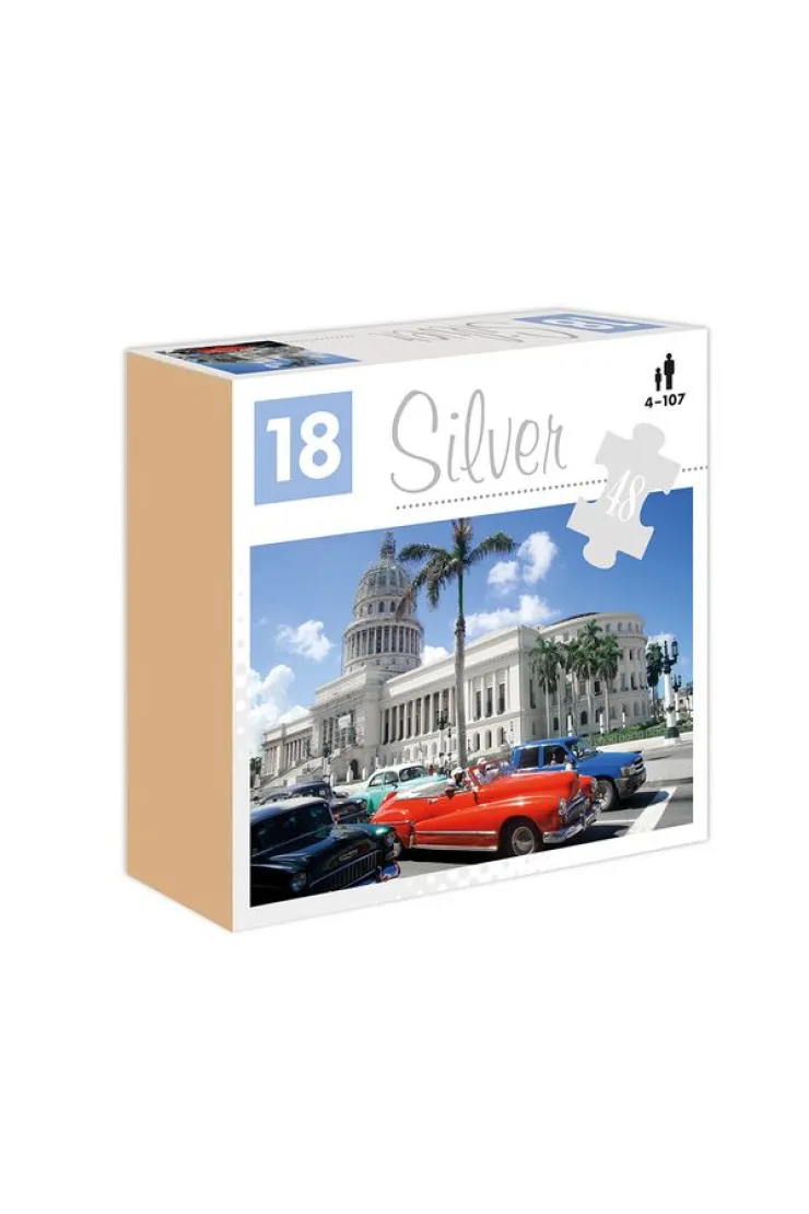 Puzzle 48 el. Samochody Silver