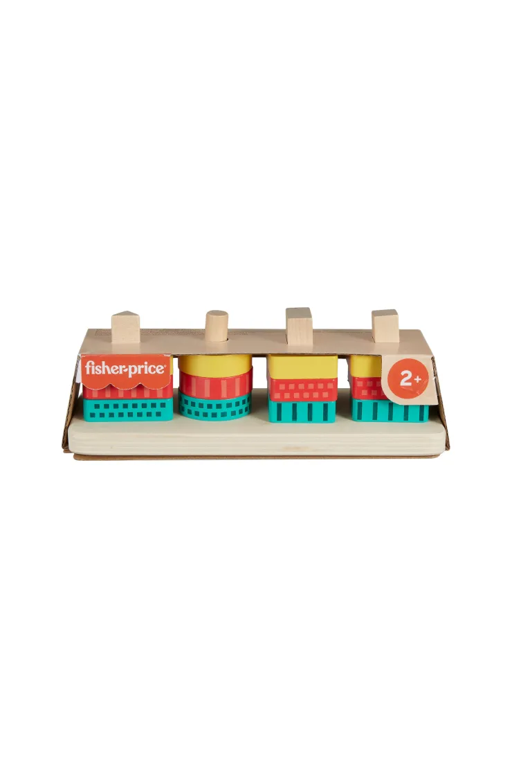 Fisher-Price. Drewniany sorter kształtów