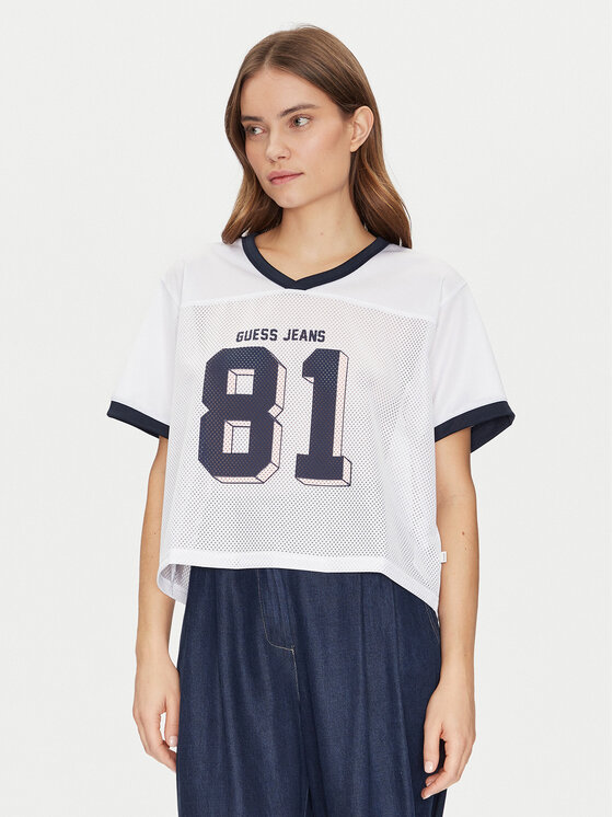 Guess Jeans T-Shirt W5GI59 KCTE2 Biały Regular Fit