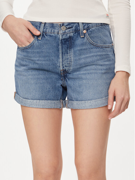 Levi's® Szorty jeansowe 501® Rolled 29961-0035 Niebieski Relaxed Fit