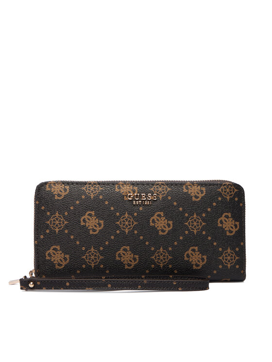 Guess Portfel Carrie Logo Slg SWGP98 98146 Brązowy