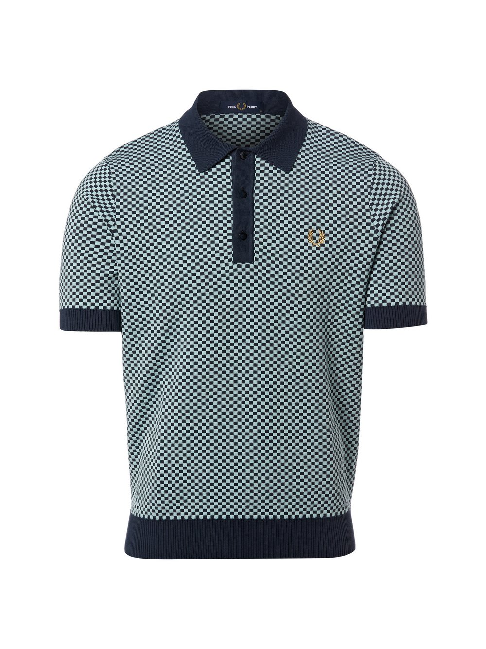 Fred Perry Dzianinowa koszulka polo Mężczyźni niebieski, XL