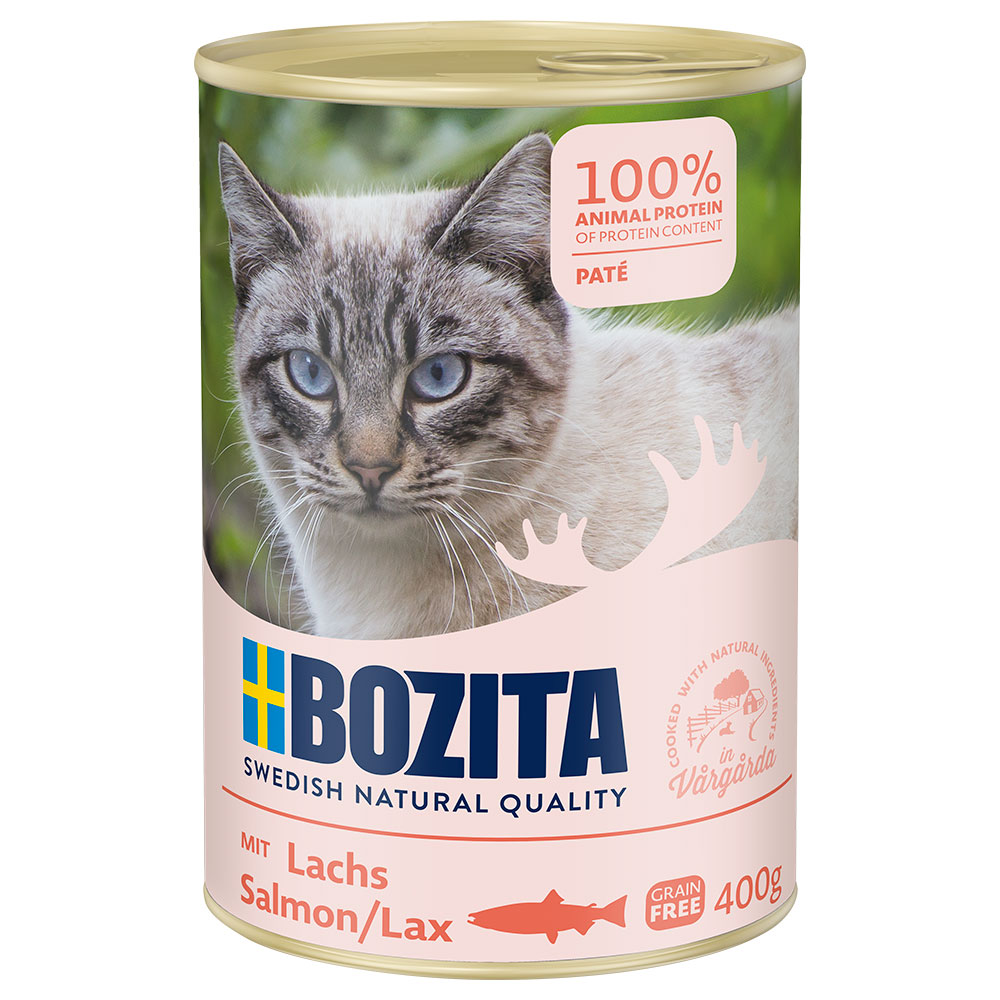 20% taniej! Bozita, mokra karma dla kota, 12 x 400 g - Łosoś