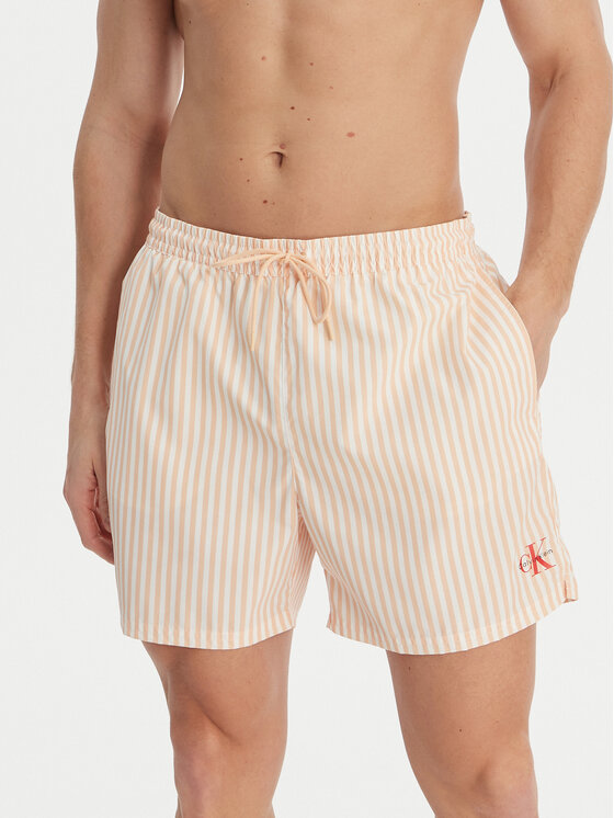 Calvin Klein Swimwear Szorty kąpielowe LV00N61045 Pomarańczowy