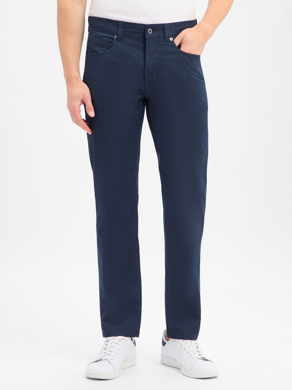 Andrew James Męskie spodnie z pięcioma kieszeniami - nowoczesny krój Mężczyźni Bawełna niebieski, 34-30