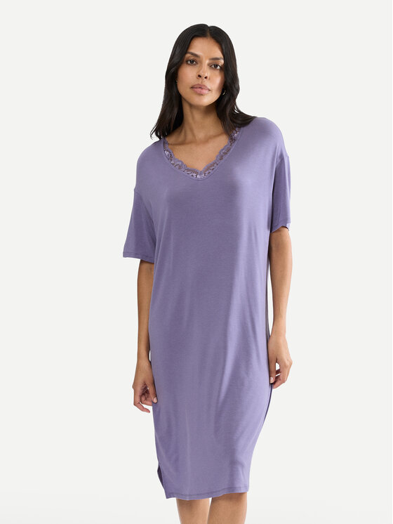 Triumph Koszula nocna Timeless Sensuality 10222628 Fioletowy Relaxed Fit