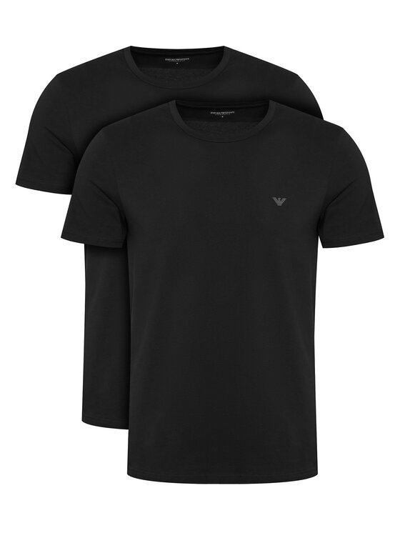 Emporio Armani Underwear Komplet t-shirtów EM000391 AF18881 MC005 Czarny Slim Fit