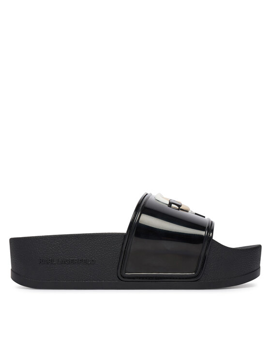 KARL LAGERFELD Klapki Kondo Maxi II KL80805C Czarny