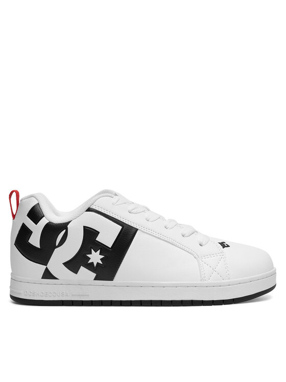 DC Shoes Sneakersy COURT GRAFFIK SQ ADYS100442-WLK Biały