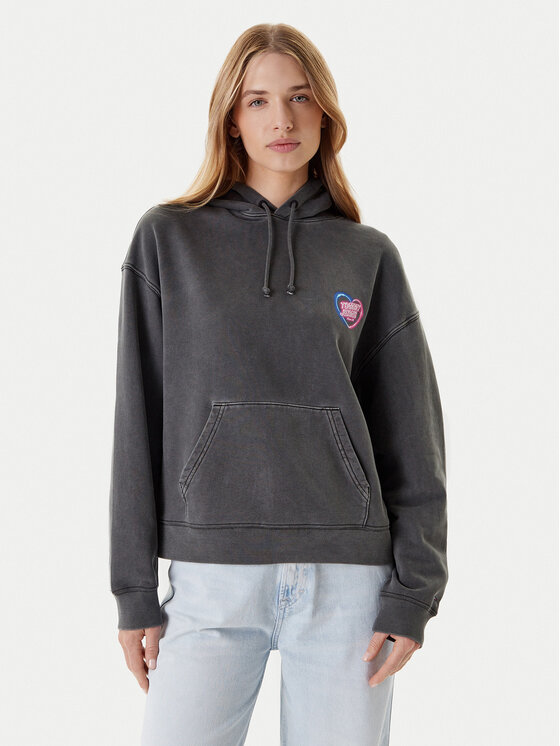 Tommy Jeans Bluza Neon DW0DW20945 Szary Boxy Fit